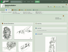 Tablet Screenshot of kaneonuskatew.deviantart.com