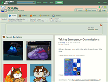 Tablet Screenshot of glwuffie.deviantart.com