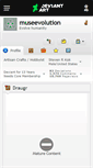 Mobile Screenshot of museevolution.deviantart.com
