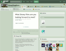 Tablet Screenshot of disneyfanatics.deviantart.com