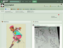 Tablet Screenshot of mylovelyghost.deviantart.com