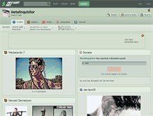 Tablet Screenshot of metalinquisitor.deviantart.com