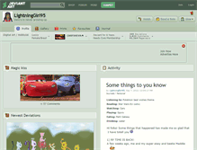 Tablet Screenshot of lightninggirl95.deviantart.com