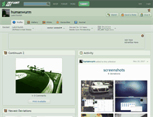 Tablet Screenshot of humanwurm.deviantart.com