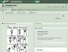 Tablet Screenshot of lilithnightwalker.deviantart.com