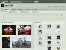 Tablet Screenshot of hotrod1985.deviantart.com