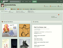 Tablet Screenshot of kiertovoltinpoika.deviantart.com