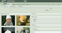 Desktop Screenshot of femida.deviantart.com