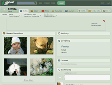 Tablet Screenshot of femida.deviantart.com