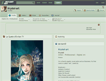Tablet Screenshot of krystel-art.deviantart.com