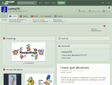 Tablet Screenshot of lemmytk.deviantart.com