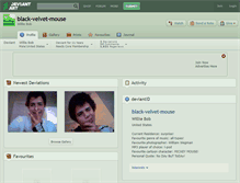 Tablet Screenshot of black-velvet-mouse.deviantart.com