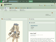 Tablet Screenshot of paintedraven.deviantart.com