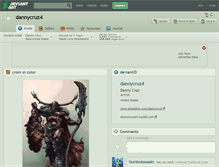 Tablet Screenshot of dannycruz4.deviantart.com