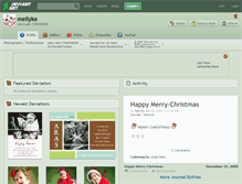Tablet Screenshot of mellyke.deviantart.com