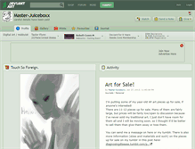 Tablet Screenshot of master-juiceboxx.deviantart.com