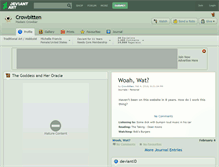 Tablet Screenshot of crowbitten.deviantart.com