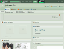 Tablet Screenshot of burst-angel-meg.deviantart.com