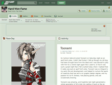 Tablet Screenshot of hard-won-fame.deviantart.com