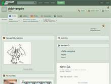 Tablet Screenshot of chibi-vampire.deviantart.com