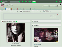 Tablet Screenshot of denissecroft.deviantart.com