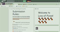 Desktop Screenshot of love-of-foxes.deviantart.com