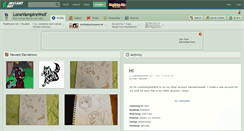 Desktop Screenshot of lonevampirewolf.deviantart.com