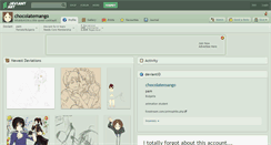 Desktop Screenshot of chocolatemango.deviantart.com