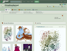Tablet Screenshot of primaltimediamond.deviantart.com
