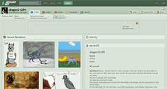 Desktop Screenshot of dragon31299.deviantart.com