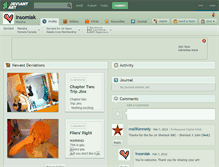 Tablet Screenshot of insomiak.deviantart.com
