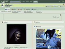 Tablet Screenshot of ophelia-x-x.deviantart.com