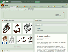 Tablet Screenshot of khell.deviantart.com