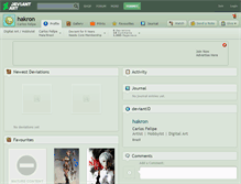 Tablet Screenshot of hakron.deviantart.com