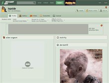 Tablet Screenshot of lopside.deviantart.com