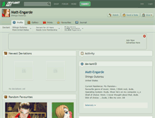 Tablet Screenshot of matt-engarde.deviantart.com