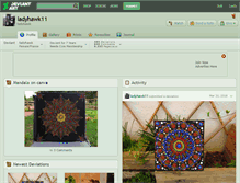 Tablet Screenshot of ladyhawk11.deviantart.com