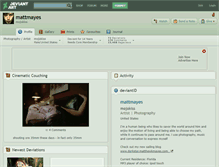 Tablet Screenshot of mattmayes.deviantart.com