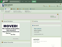 Tablet Screenshot of blue-unicorn.deviantart.com