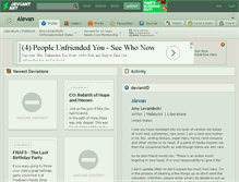 Tablet Screenshot of alevan.deviantart.com
