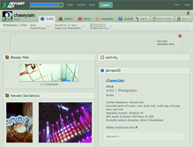 Tablet Screenshot of chaseylain.deviantart.com