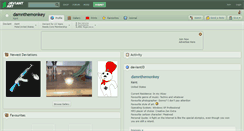 Desktop Screenshot of damnthemonkey.deviantart.com