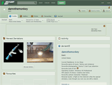Tablet Screenshot of damnthemonkey.deviantart.com