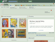 Tablet Screenshot of frykitty.deviantart.com