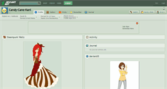 Desktop Screenshot of candy-cane-kani.deviantart.com