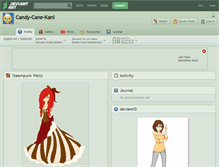 Tablet Screenshot of candy-cane-kani.deviantart.com