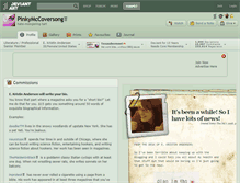 Tablet Screenshot of pinkymccoversong.deviantart.com