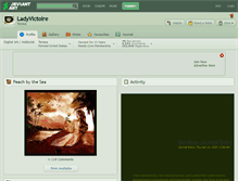 Tablet Screenshot of ladyvictoire.deviantart.com