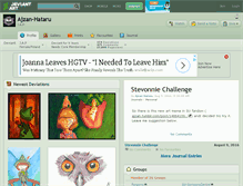 Tablet Screenshot of ajzan-hataru.deviantart.com