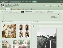 Tablet Screenshot of grandduchessisabelle.deviantart.com